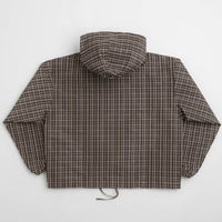Umbro Checked Masked Anorak in Beige and Dark Brown thumbnail