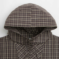 Umbro Checked Masked Anorak in Beige and Dark Brown thumbnail