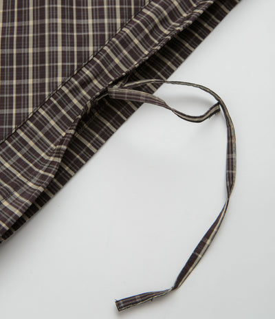 Umbro Checked Masked Anorak in Beige and Dark Brown