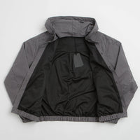 Umbro Gingham Masked Shirt Jacket in Coffee Brown and White Black thumbnail