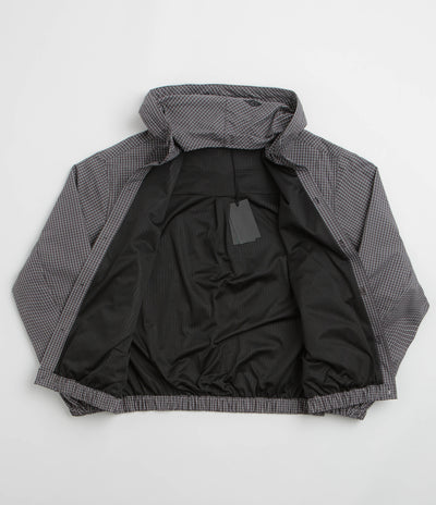 Umbro Gingham Masked Shirt Jacket in Coffee Brown and White Black