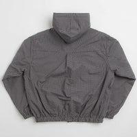 Umbro Gingham Masked Shirt Jacket in Coffee Brown and White Black thumbnail