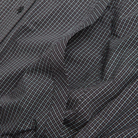 Umbro Gingham Masked Shirt Jacket in Coffee Brown and White Black thumbnail