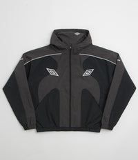 Umbro Guarding Masked Tracksuit Jacket in Black Charcoal