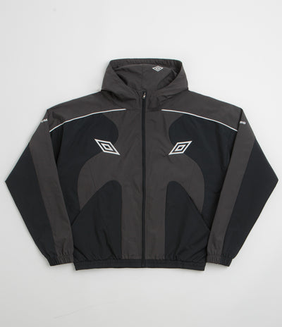Umbro Guarding Masked Tracksuit Jacket in Black Charcoal