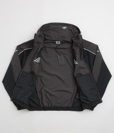Umbro Guarding Masked Tracksuit Jacket in Black Charcoal