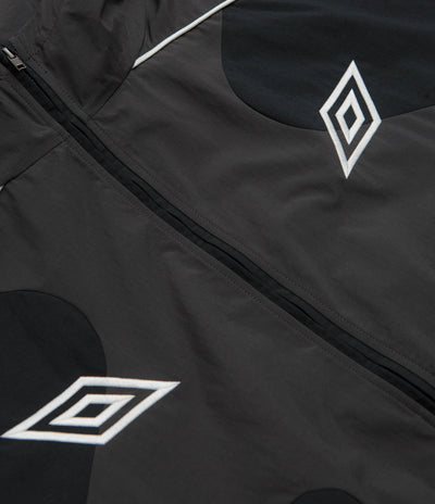 Umbro Guarding Masked Tracksuit Jacket in Black Charcoal