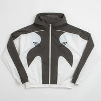 Umbro Guarding Masked Tracksuit Jacket in White and Dark Olive thumbnail