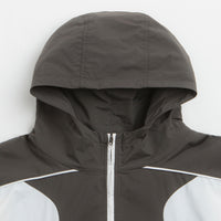 Umbro Guarding Masked Tracksuit Jacket in White and Dark Olive thumbnail