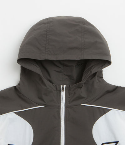 Umbro Guarding Masked Tracksuit Jacket in White and Dark Olive