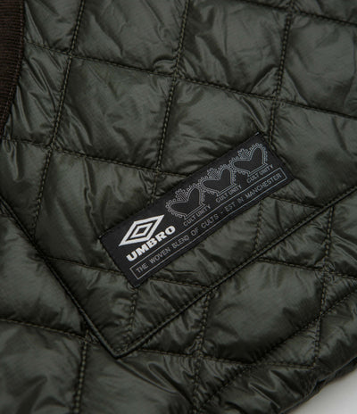 Umbro Masked Diamond Anorak in Dark Olive