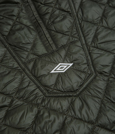 Umbro Masked Diamond Anorak in Dark Olive