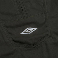 Umbro Masked Waxed Anorak in Dark Olive thumbnail