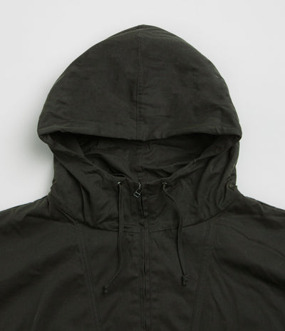Umbro Masked Waxed Anorak in Dark Olive