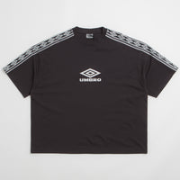 Umbro Offence Defence Tape T-Shirt in Washed Black thumbnail