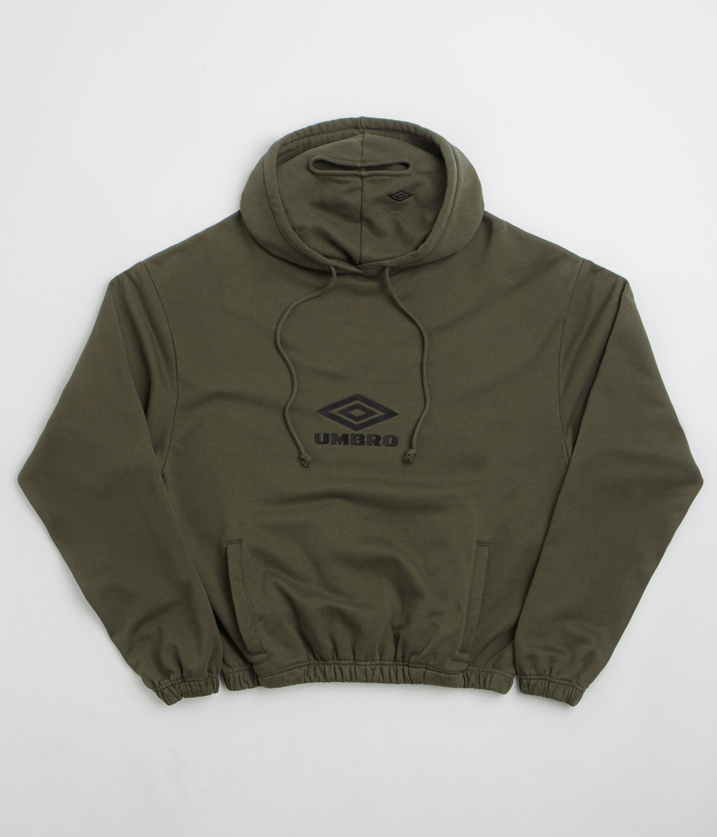 Umbro OG Logo Mask Hoodie - Dark Olive