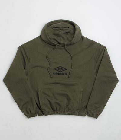 Umbro OG Logo Mask Hoodie - Dark Olive