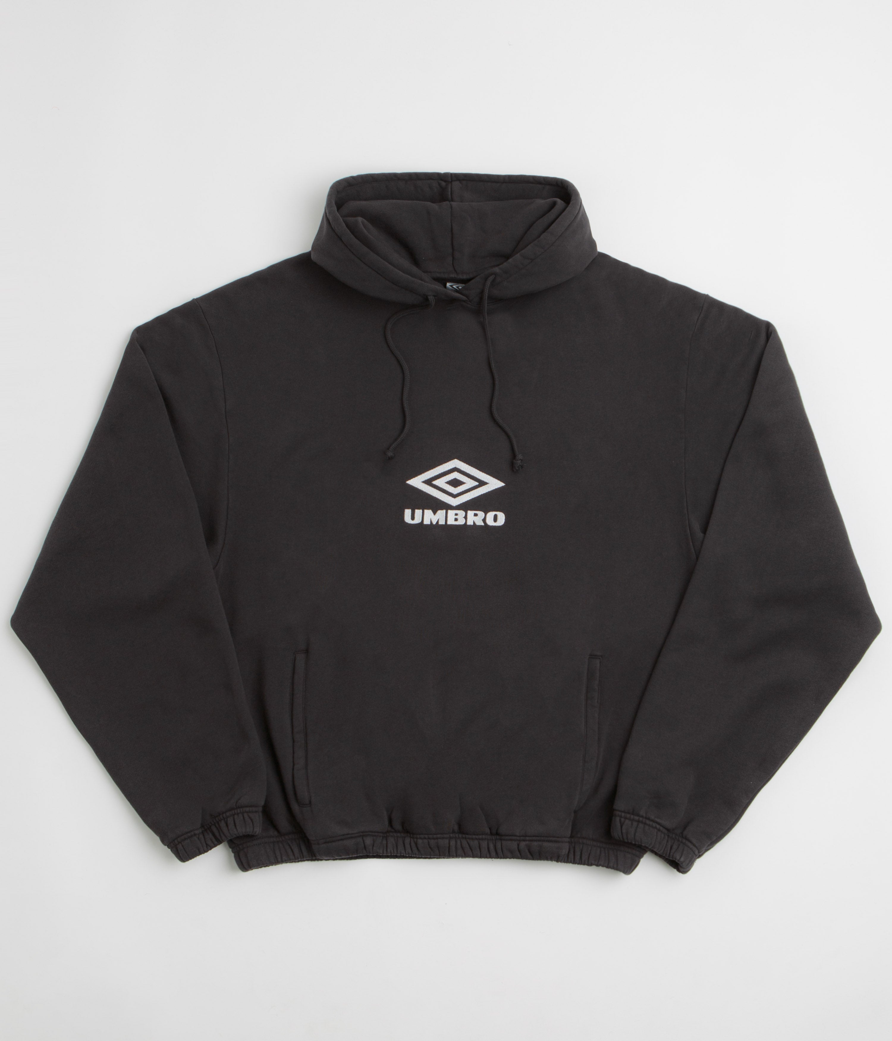Umbro OG Logo Mask Hoodie in Washed Black
