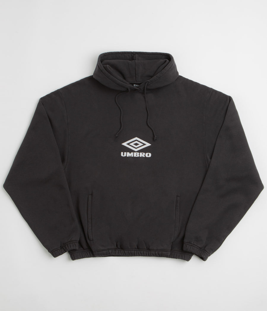 Umbro OG Logo Mask Hoodie in Washed Black