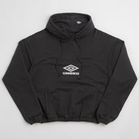 Umbro OG Logo Mask Hoodie in Washed Black and White thumbnail