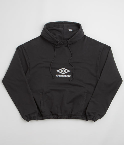 Umbro OG Logo Mask Hoodie - Washed Black / White