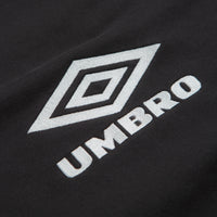 Umbro OG Logo Mask Hoodie in Washed Black and White thumbnail
