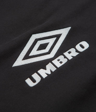 Umbro OG Logo Mask Hoodie in Washed Black and White