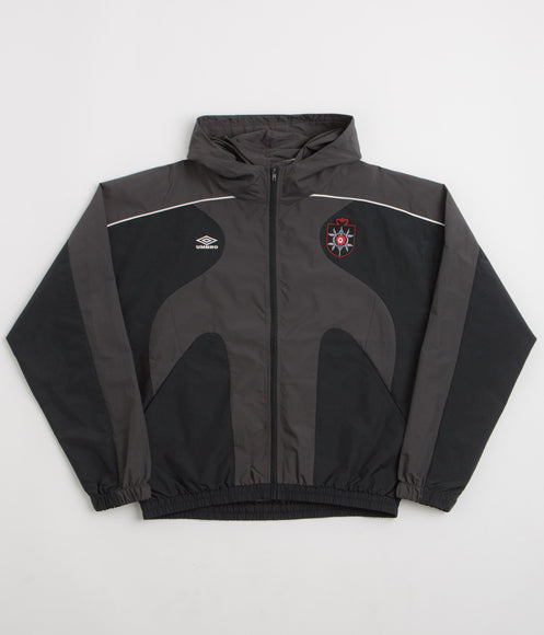 Umbro Rose Crest Masked Track Jacket - Black / Dark Gray
