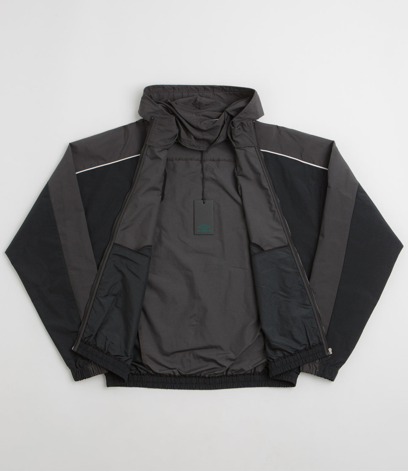 Umbro Rose Crest Masked Track Jacket - Black / Dark Gray