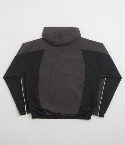 Umbro Rose Crest Masked Track Jacket in Black and Dark Gray
