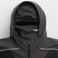 Umbro Rose Crest Masked Track Jacket in Black and Dark Gray thumbnail