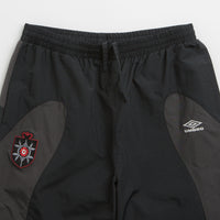 Umbro Rose Crest Track Pants in Black and Dark Gray thumbnail