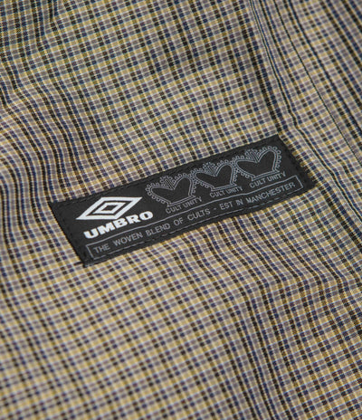 Umbro Smock Check Anorak in Beige and Black