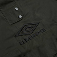 Umbro Smock Waxed Anorak in Dark Olive thumbnail