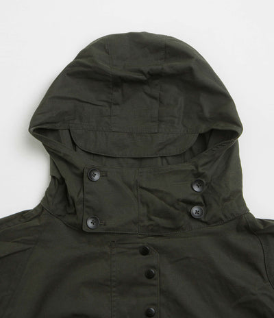 Umbro Smock Waxed Anorak in Dark Olive