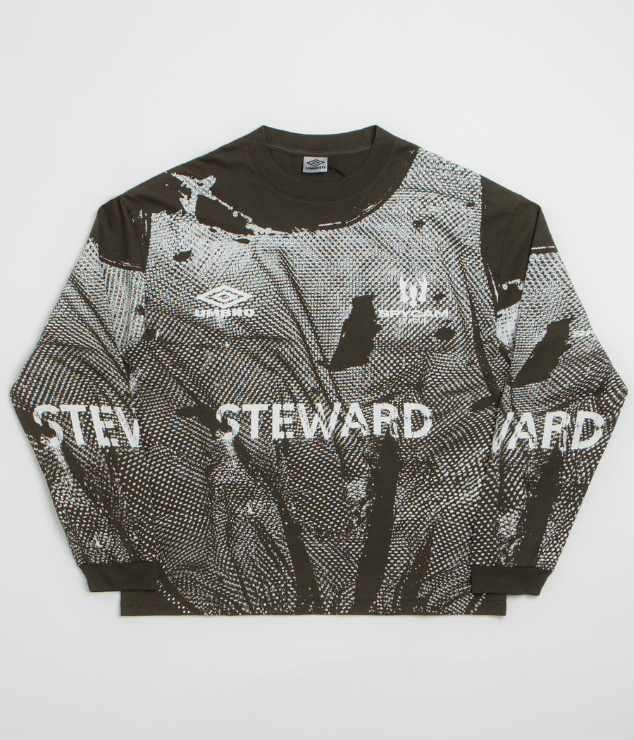 Umbro Steward Vest Long Sleeve T-Shirt - Dark Olive