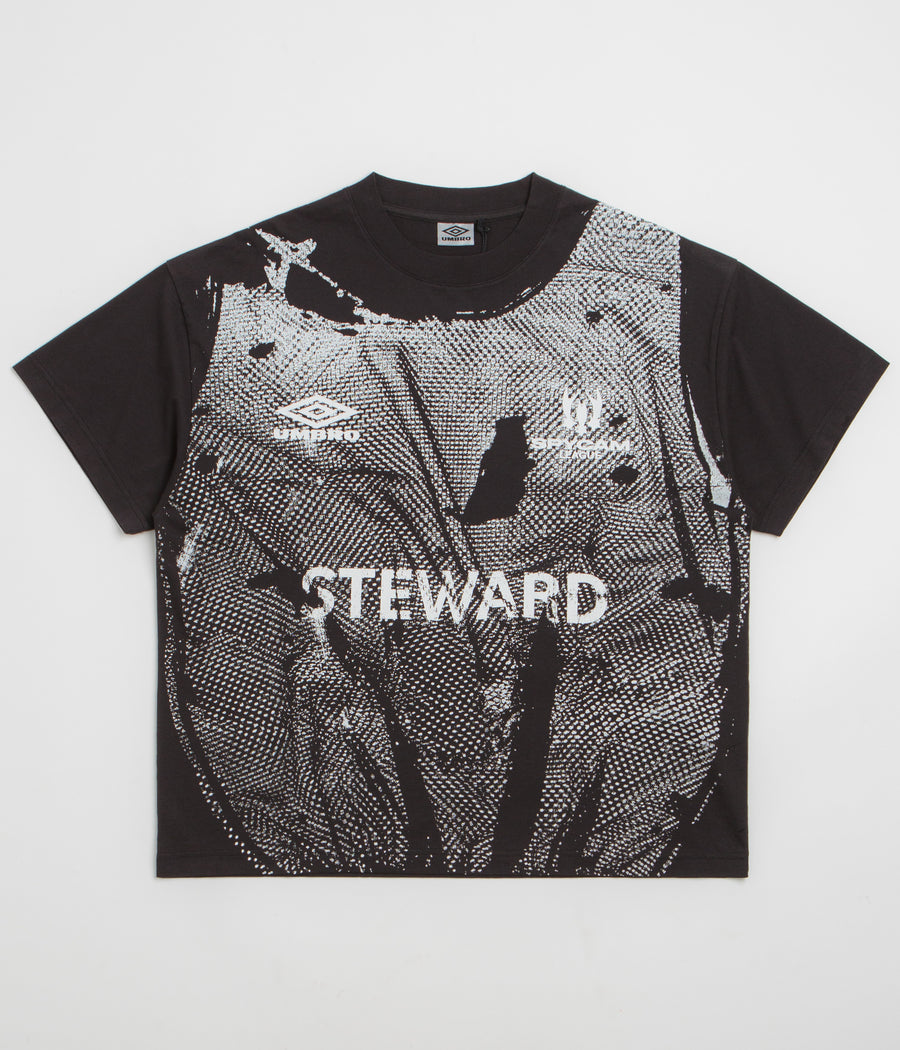 Umbro Steward Vest T Shirt - Washed Black