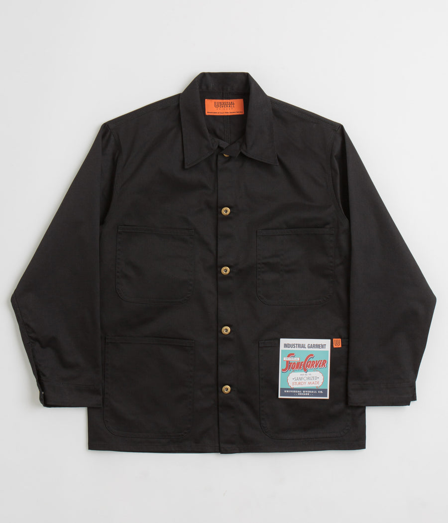 Universal Overall Classic Coverall Jacket in Black