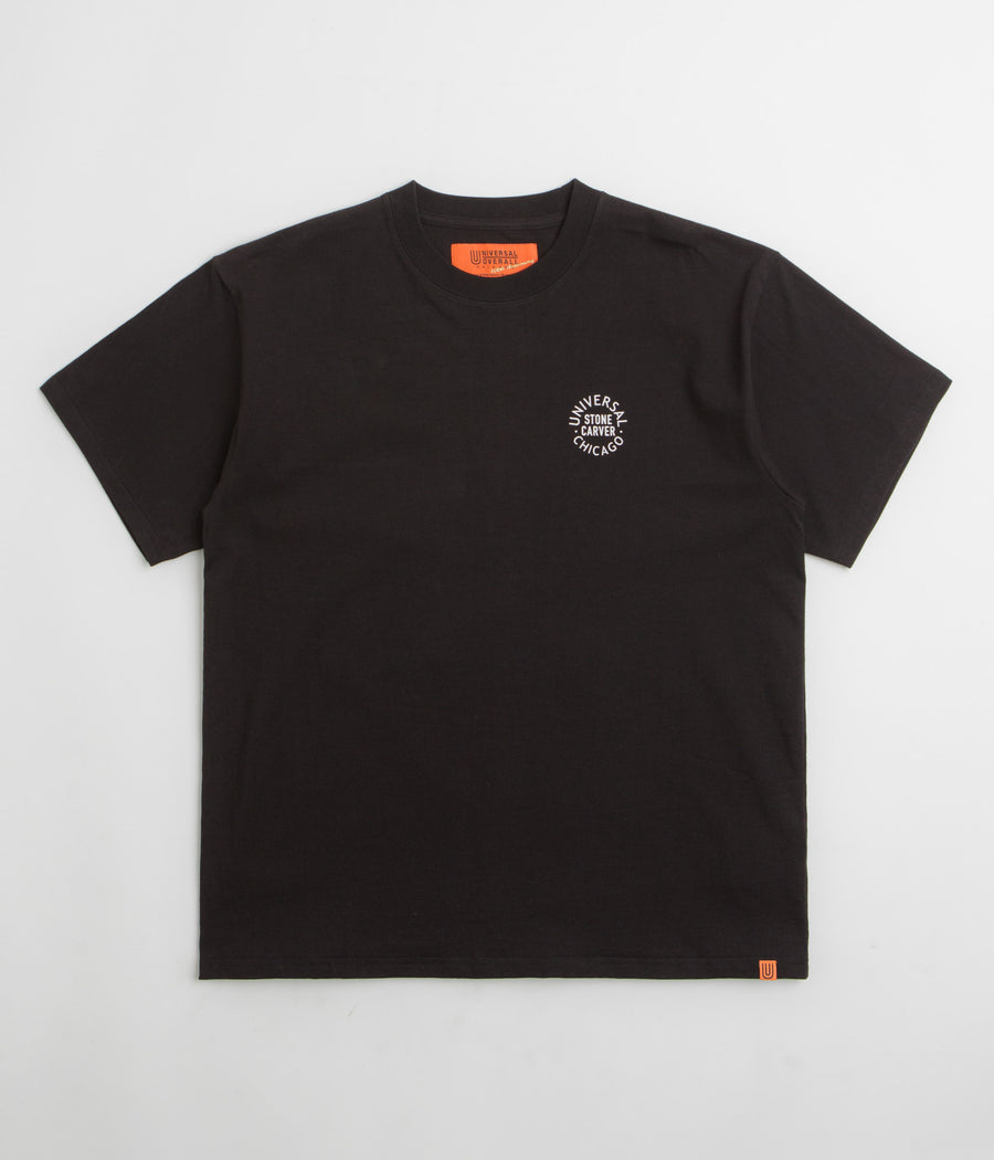 Universal Overall Historical Logo T-Shirt in Black
