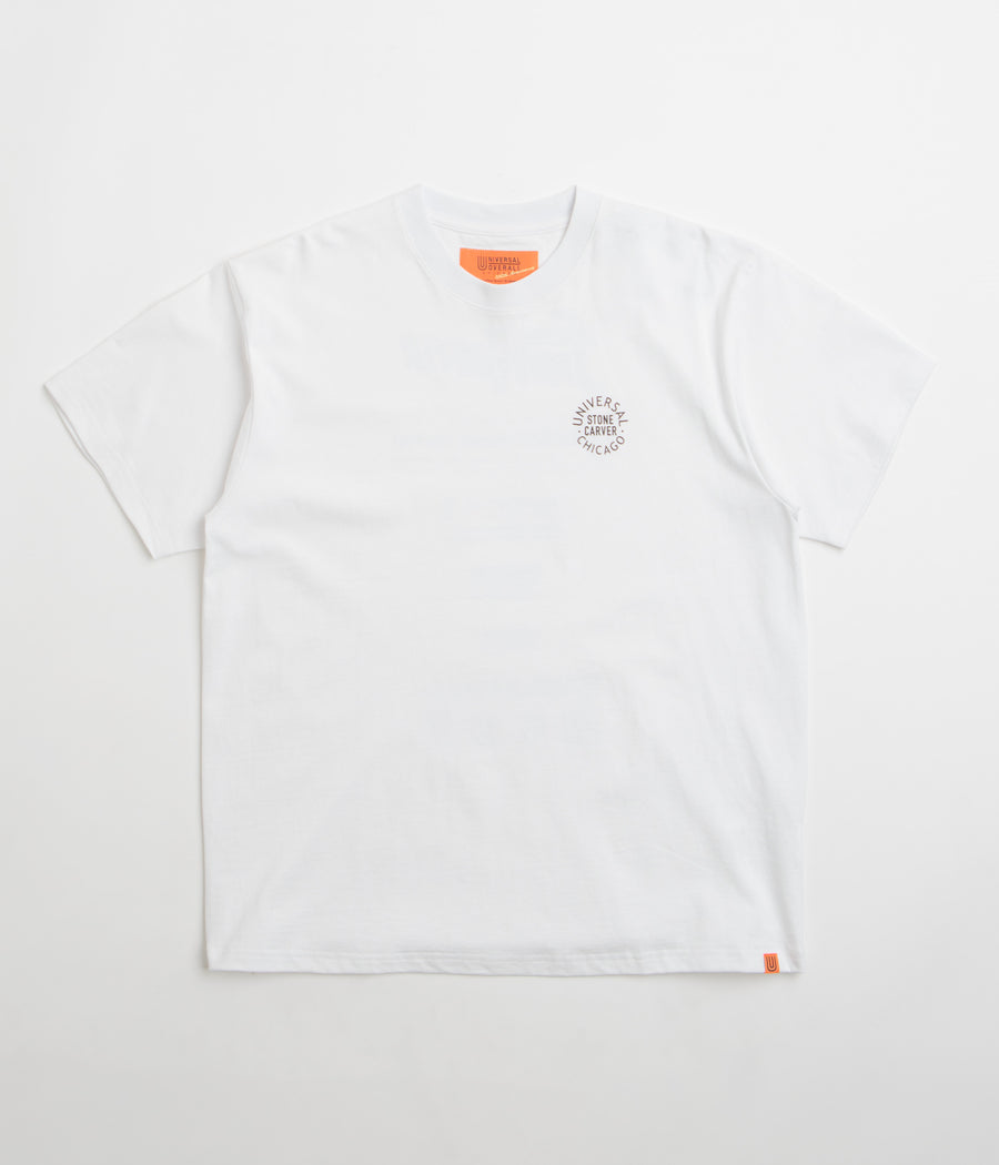 Universal Overall Historical Logo T-Shirt in White