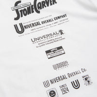 Universal Overall Historical Logo T-Shirt in White thumbnail
