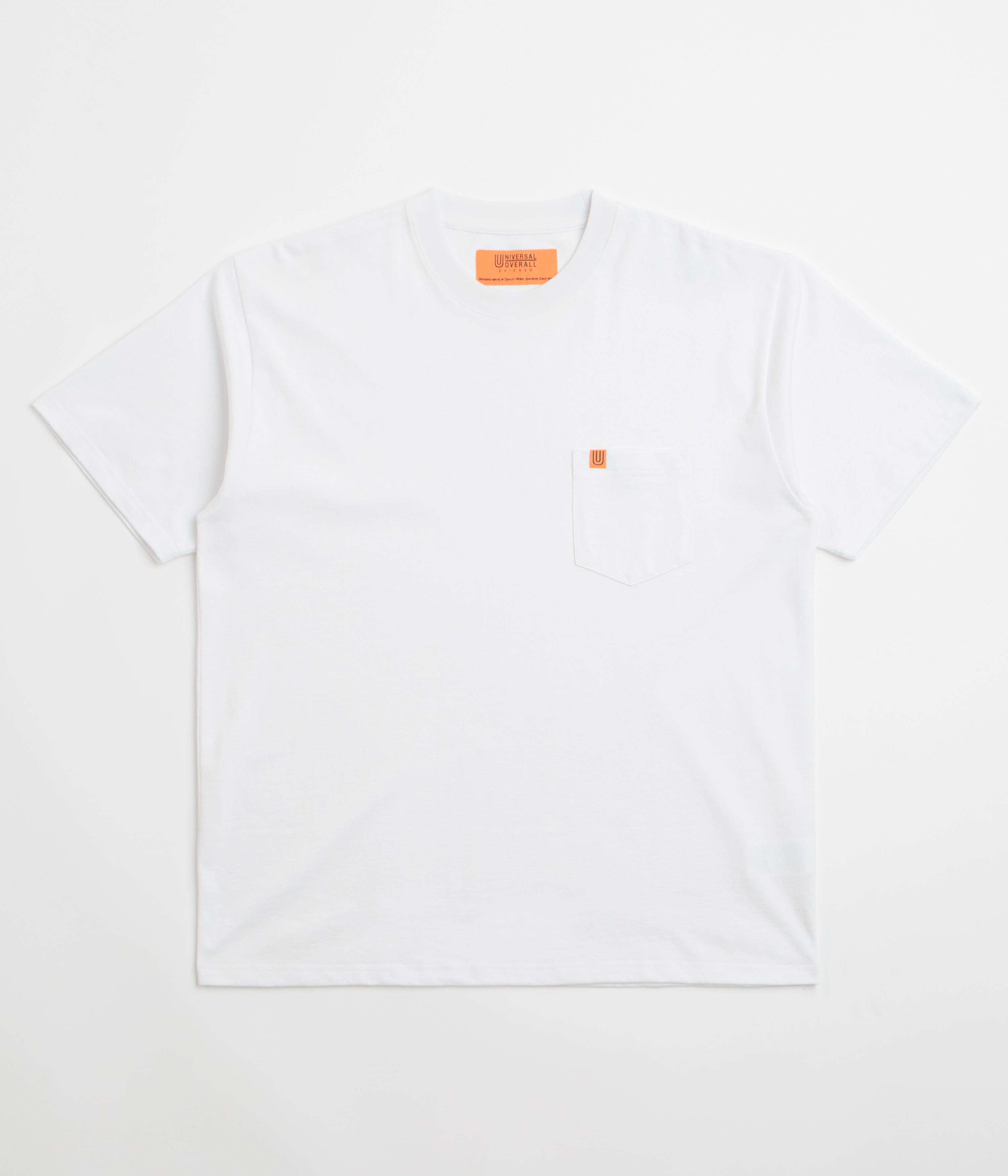 Universal Overall Pocket T-Shirt in White