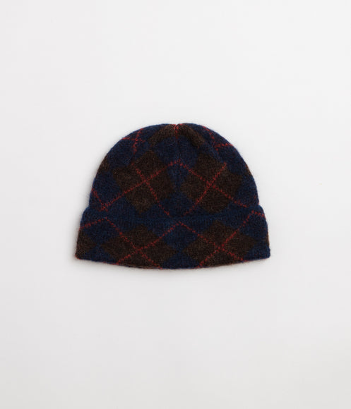 Universal Works Argyll Beanie - Navy