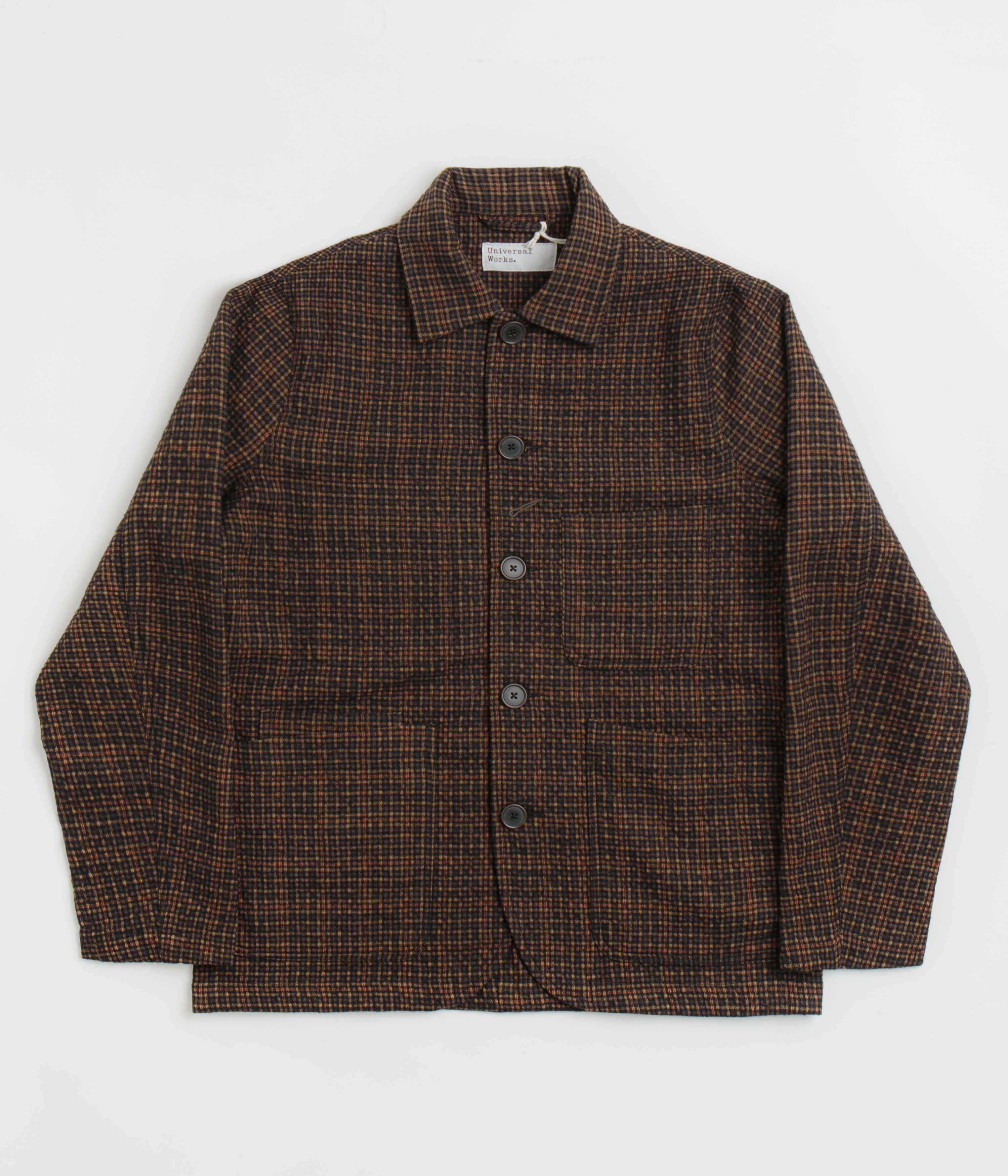 Universal Works Bakers C Jacket in Black and Olive