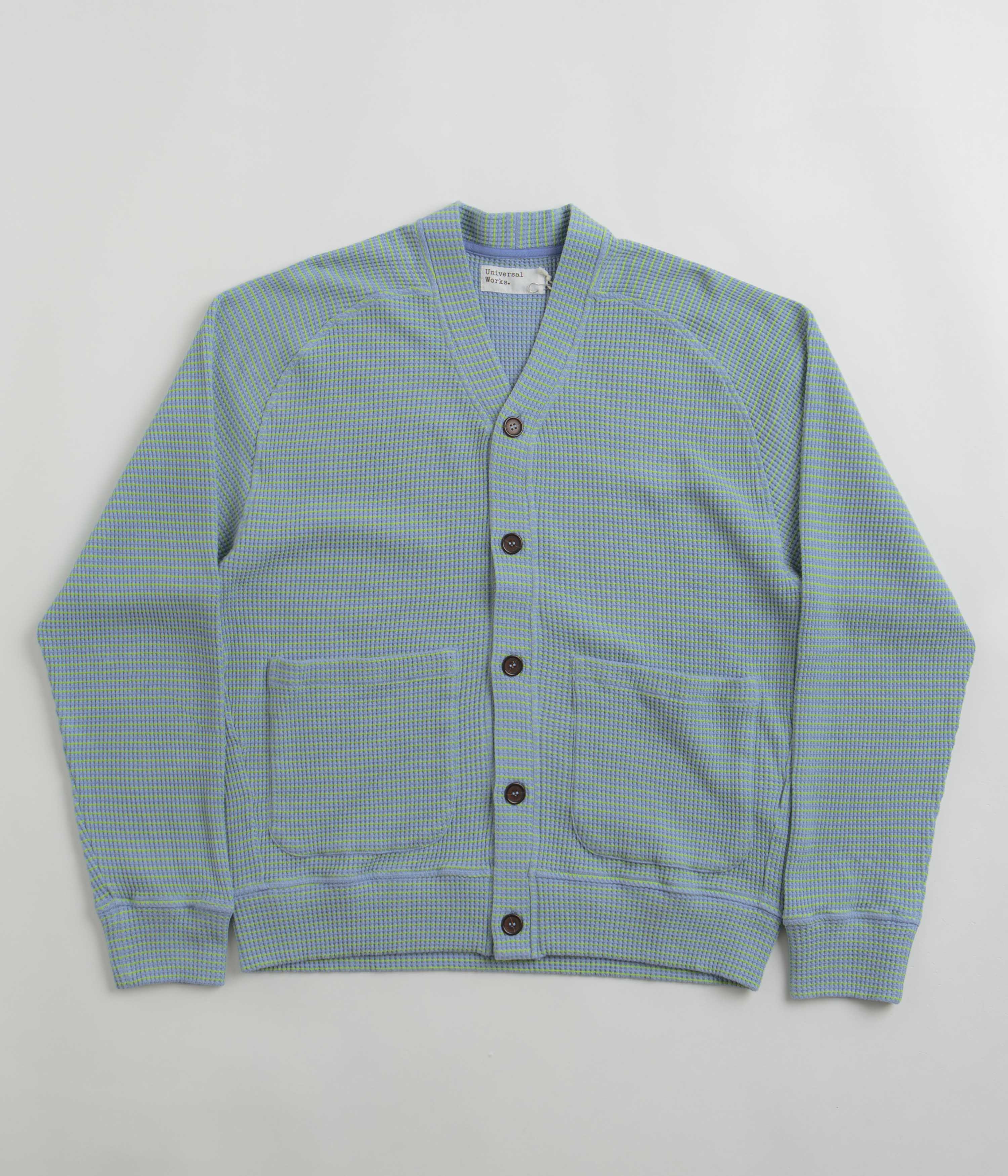 Universal Works Dickie Cardigan in Sky