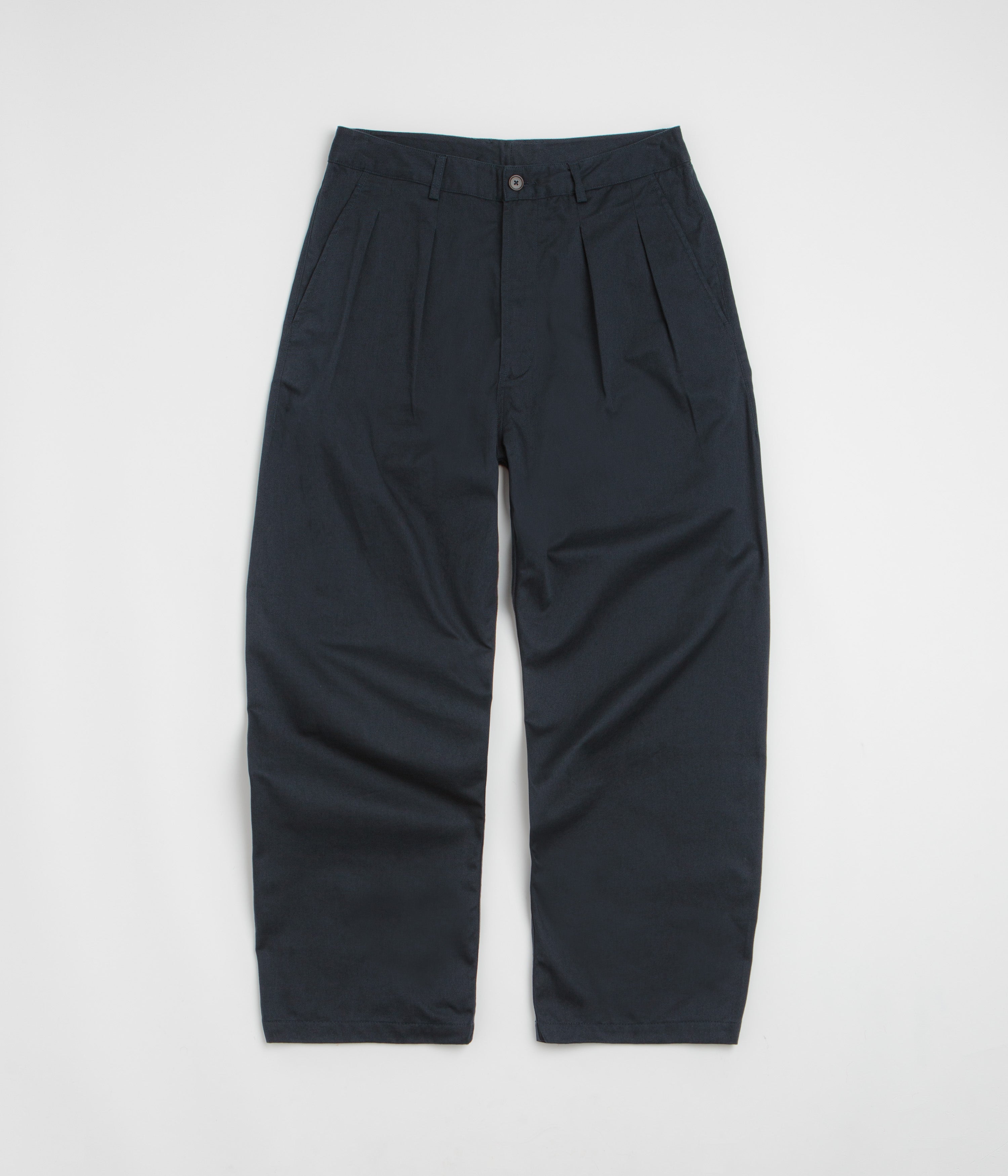 Universal Works Double Pleat Pants in Navy