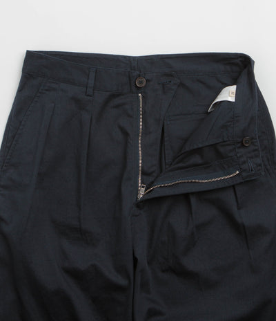 Universal Works Double Pleat Pants - Navy