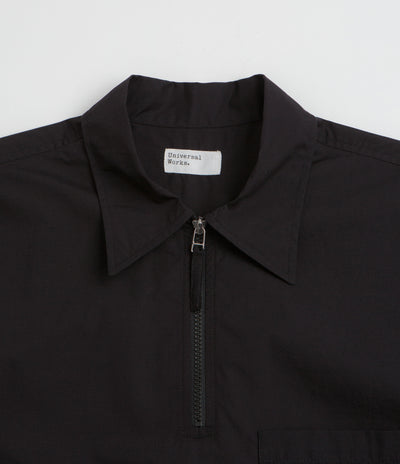 Universal Works Ewan Short Sleeve Shirt - Black