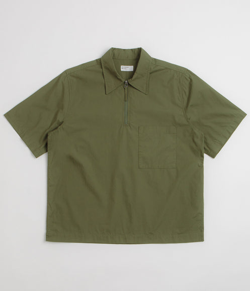 Universal Works Ewan Short Sleeve Shirt - Olive