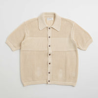 Universal Works Knit Short Sleeve Shirt - Ecru thumbnail